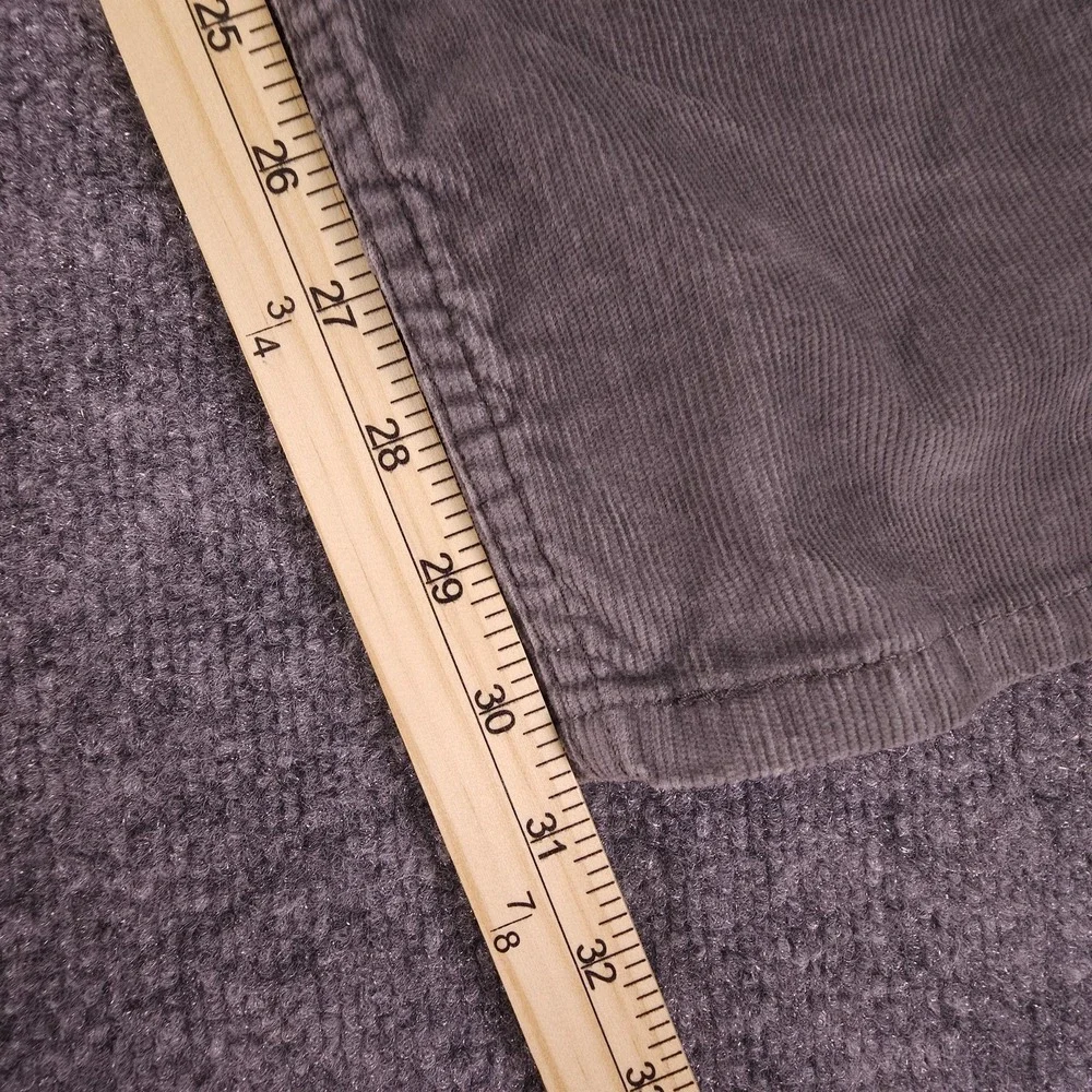 Levis 512 Pants Mens 30x32 Gray Corduroy Slim‎ Taper 5-Pocket Stretch Red Tab